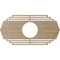 Ekena Millwork Chrysler Wood Fretwork Pierced Ceiling Medallion, Birch, 36"W x 18"H x 9 1/2"ID x 3/8"T CMWP36X18X0375CSBI - alternate 2